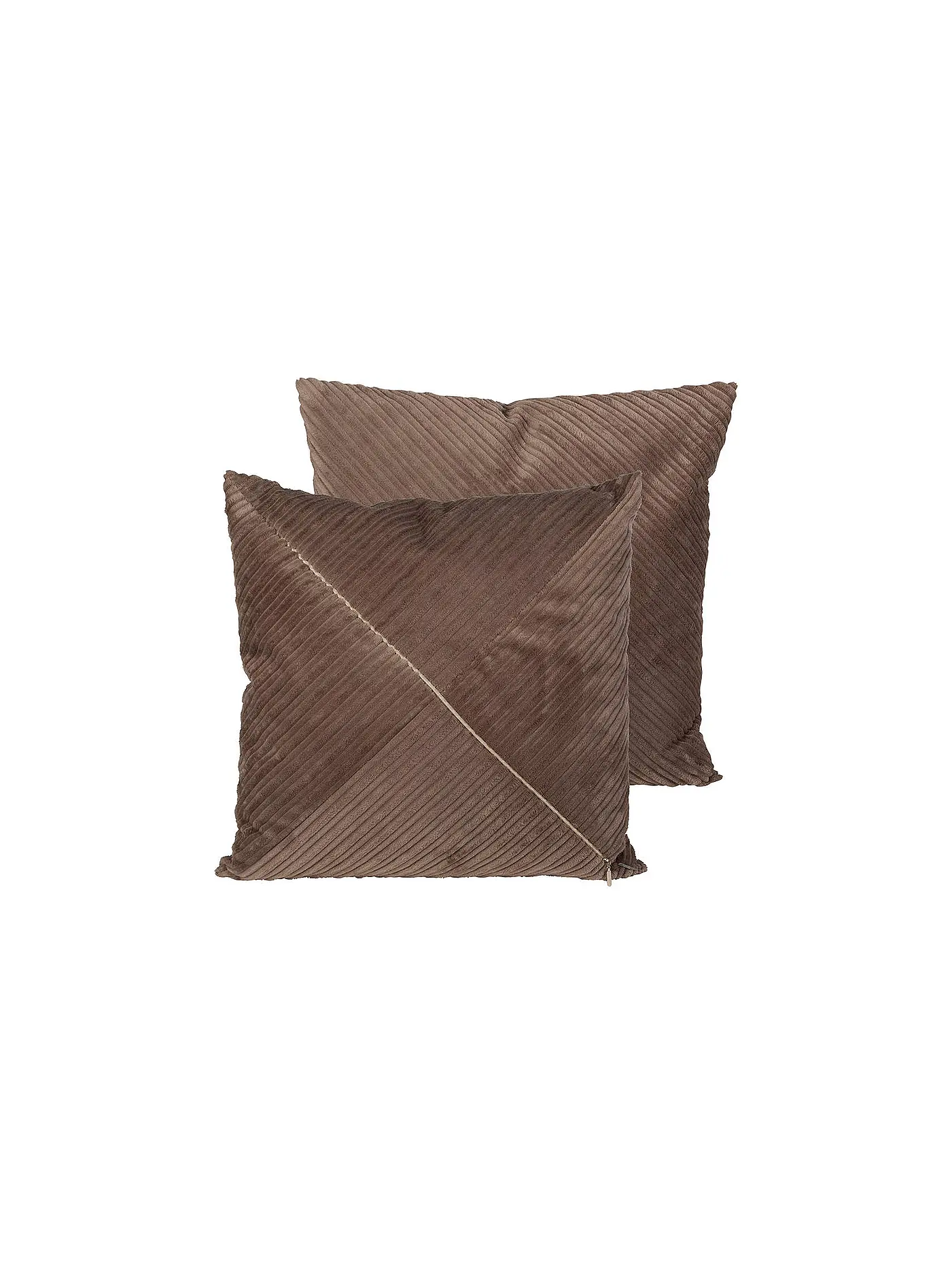 PICHLER | Kissenhülle Cord Floyd 50x50cm Maron | camel